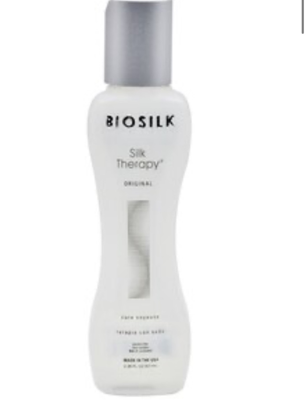 Biosilk Silk Therapy Original - White and Silver Bottle